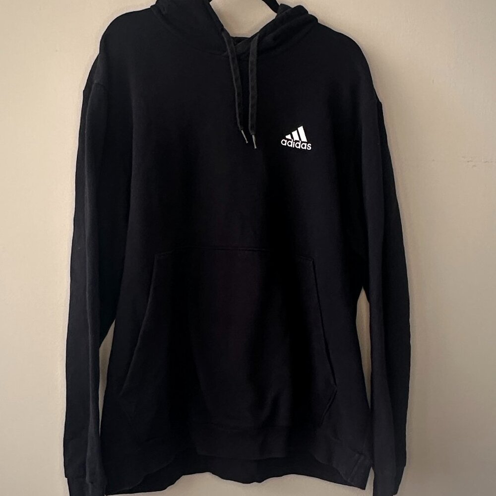 Adidas 2X Black Small Logo Hoodie